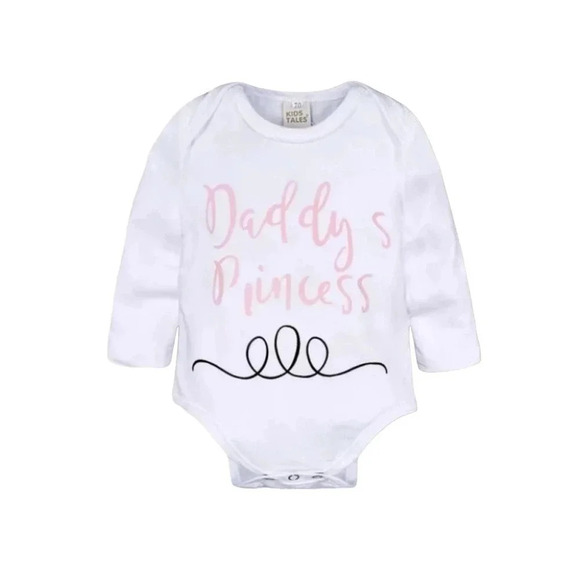 6-9m  Daddy's Princess 4 piece floral Bodysuit, bow, hat, and pants Set - Picture 2 of 5